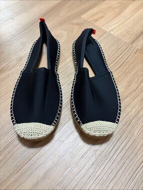 Sea Star Beachwear Women’s Size 10 Black Espadrille Water Shoes Slip On Flats